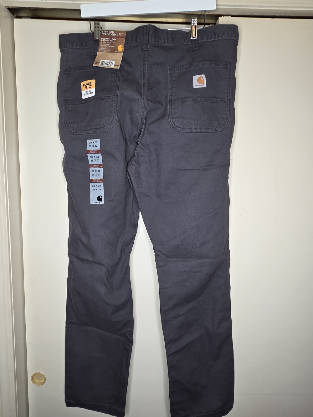 Carhartt Men's Straight Work Jeans - Charcoal Gray